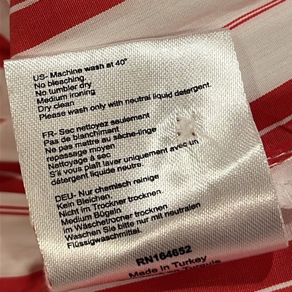 Harshman Faux Wrap Striped Shirt - Picture 9 of 13